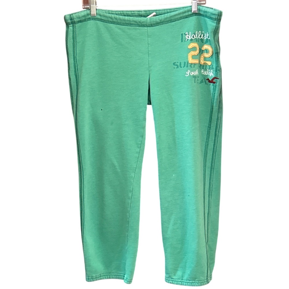 2000s Hollister Sweatpants Surf Core Y2K Beachy Seafoam Green Joggers Size M